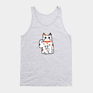 Maneki/Lucky Cat Pixel Art Tank Top